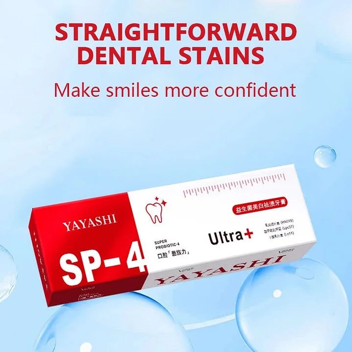 SP-4 Whitening Toothpaste – Gentle Daily Formula Stain Removal - 50% OFF