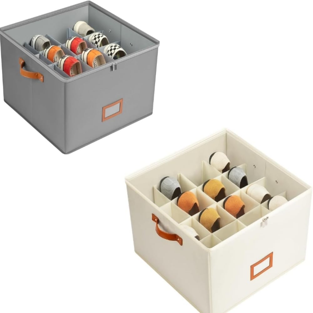 Fabric Shoe Organizer Box – Keep Your Shoes Neat, Clean & Dust-Free – 50% OFF