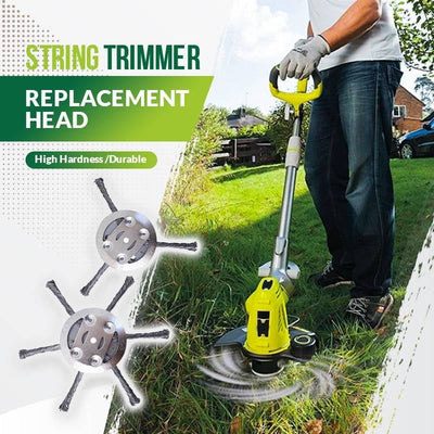 6-Inch Steel Wire Brush Cutter Trimmer Head - Universal Fit Weed Wacker Attachment - 1+1 FREE