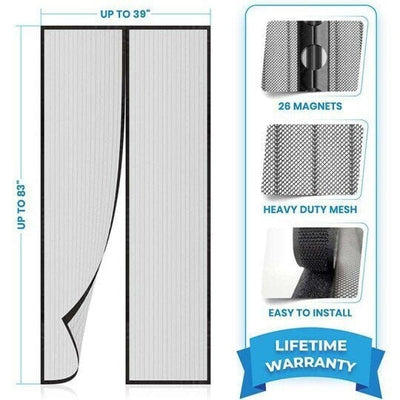 MagnaBreeze Hands-Free Magnetic Screen Door – Let Fresh Air In, Keep Bugs Out - 50% OFF