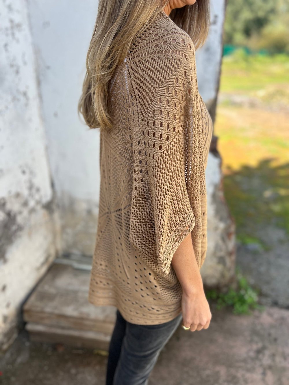 Hollow Half Sleeve Cardigan - Lightweight Chic Layer - 50% OFF