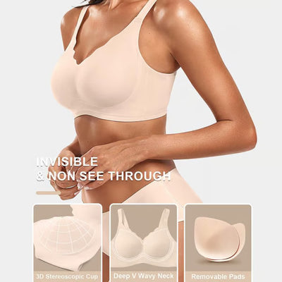CloudLift Scallop Bra – Your Seamless, Supportive Secret - 1+2 FREE