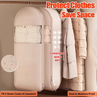 The Compress'n'Hang Garment Bag - 40% More Space, No Vacuum + 1+1 FREE