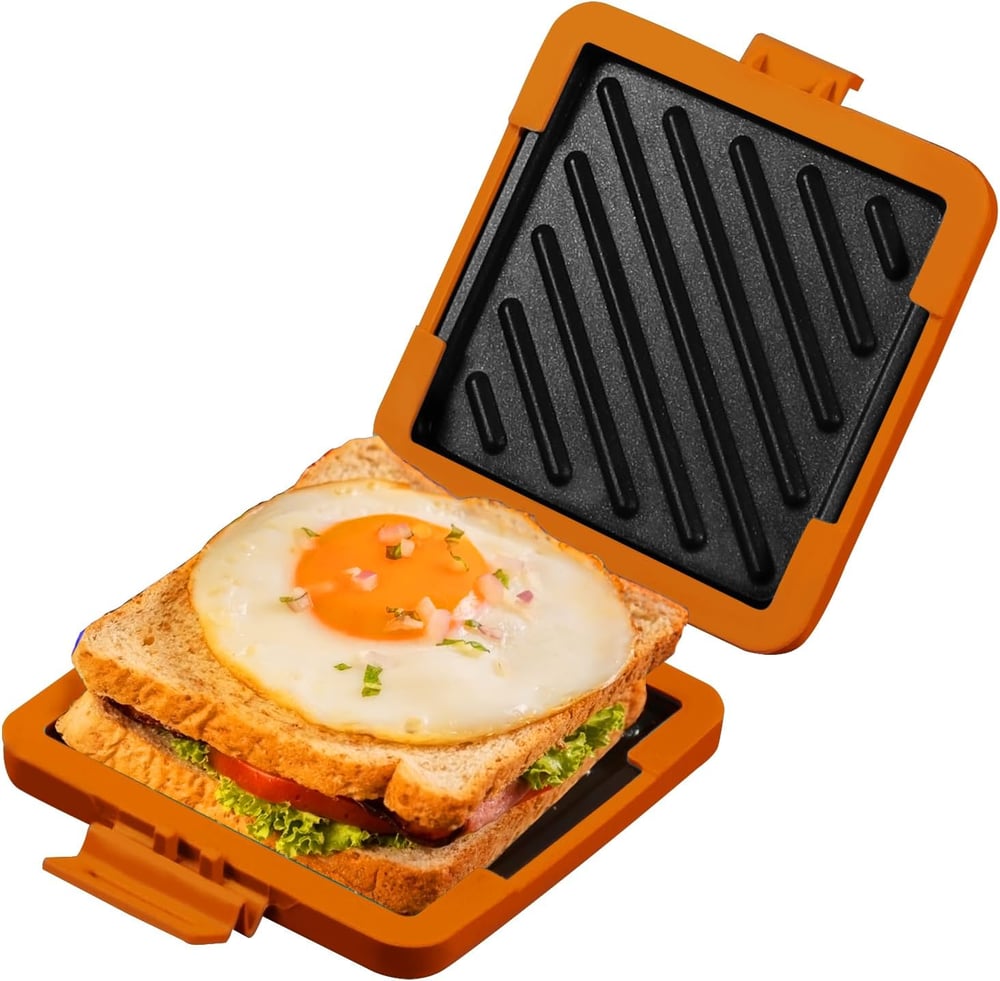Microwave Toastie Sandwich Maker - Crispy Toasties in Minutes - 50% OFF