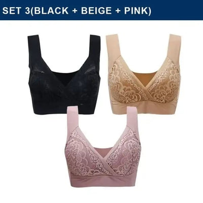 ComfortLift Lace Bra – Effortless Support, Zero Wires – 50% OFF