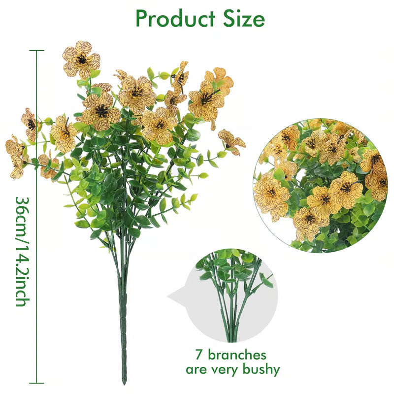 Exquisite UV Resistant Colorful Artificial Flowers