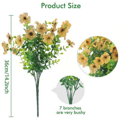 Exquisite UV Resistant Colorful Artificial Flowers