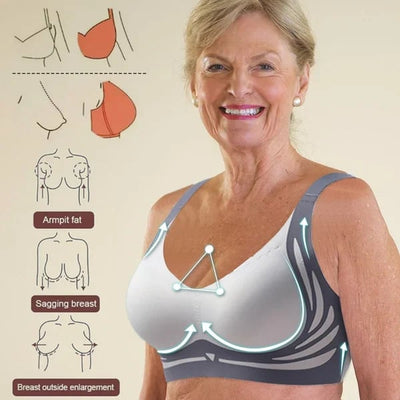 Super Gather Bra – Wireless Push-up Bra for Lift, Shape & All-Day Comfort - 1+2 FREE