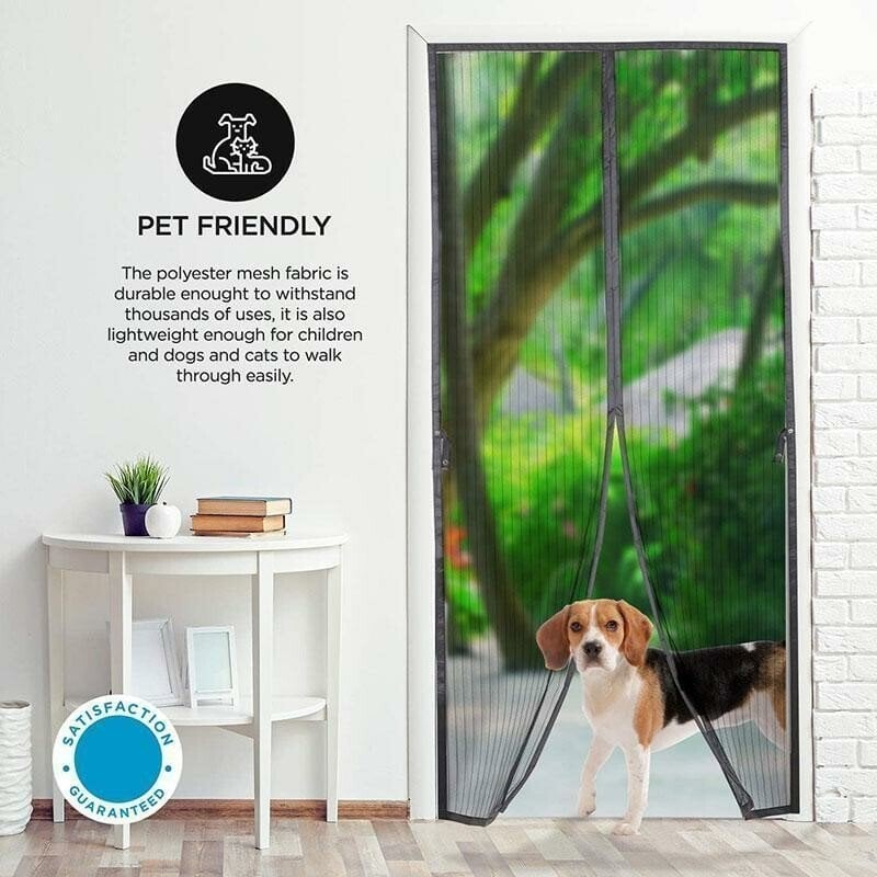 MagnaBreeze Hands-Free Magnetic Screen Door – Let Fresh Air In, Keep Bugs Out - 50% OFF