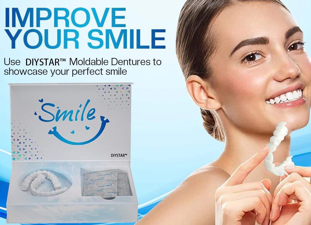 Moldable Dentures – Natural-Looking Smile Pain-Free Wear - 1+1 FREE