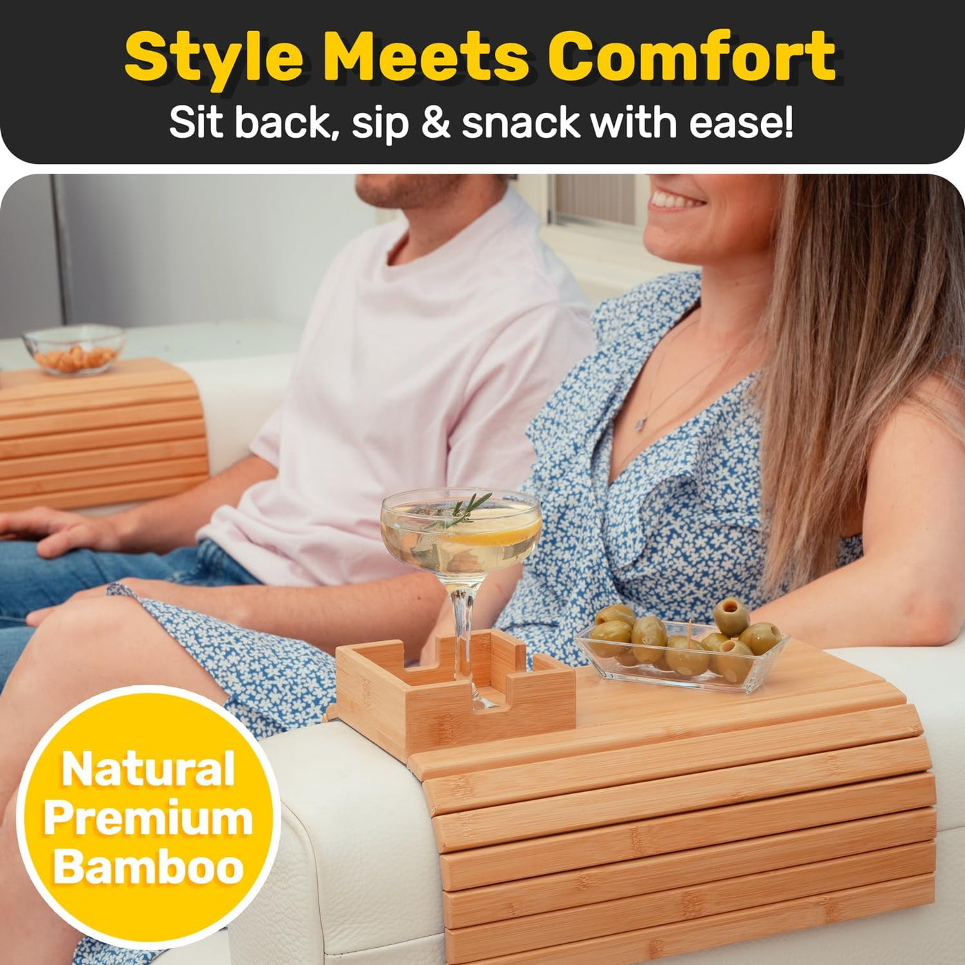 The CouchCaddy - No Spills, Total Relaxation + 50% OFF