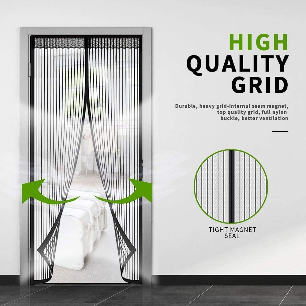 MagnaBreeze Hands-Free Magnetic Screen Door – Let Fresh Air In, Keep Bugs Out - 50% OFF