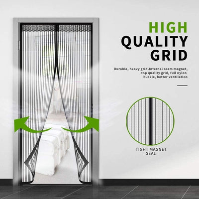 MagnaBreeze Hands-Free Magnetic Screen Door – Let Fresh Air In, Keep Bugs Out - 50% OFF