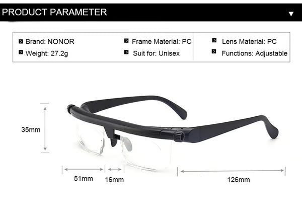 The VisionDial - The Only Pair of Glasses You'll Ever Need - 50% OFF