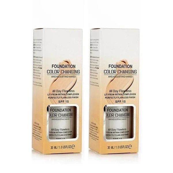 ShadeFlex Serum Foundation - Adaptive Liquid Base for Mature Skin SPF 15 - 50% OFF