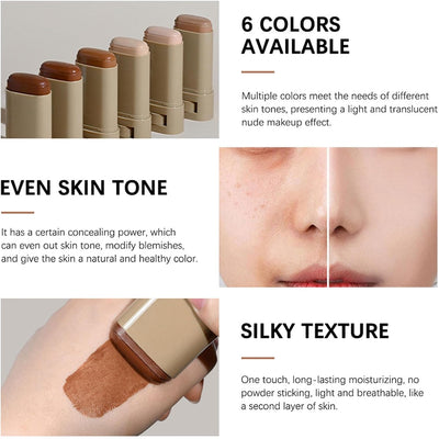 1 + 1 FREE - ColorGlide Foundation Stick – Seamless Coverage in Seconds