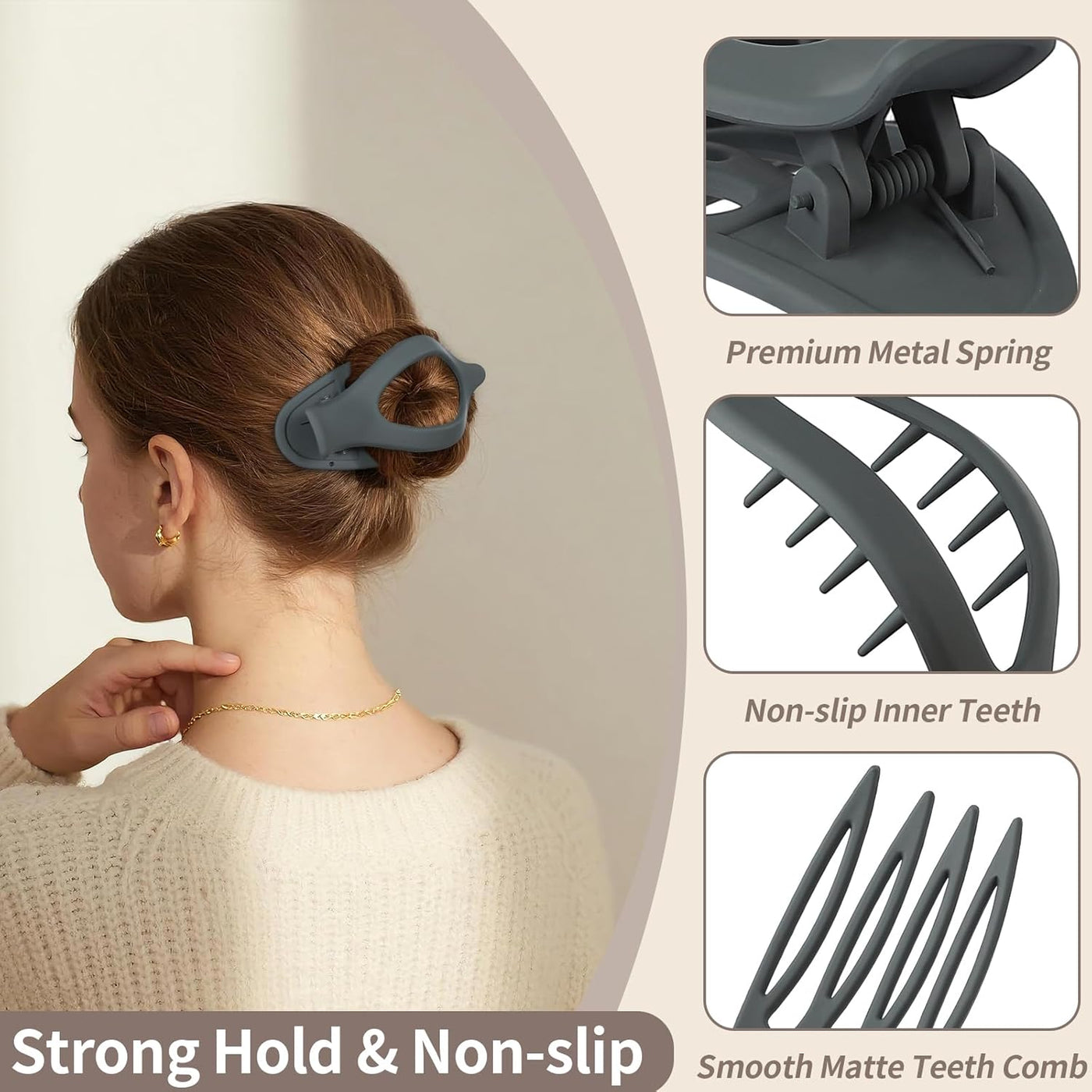 The ComfyClip Flat Claw Clips - A Secure Hold, All-Day Comfort + 50% OFF
