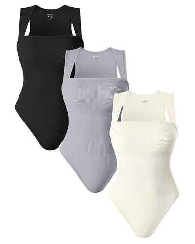 Tummy Control Tank Bodysuit - Seamless Shapewear with Built-In Bra Support - 50% OFF