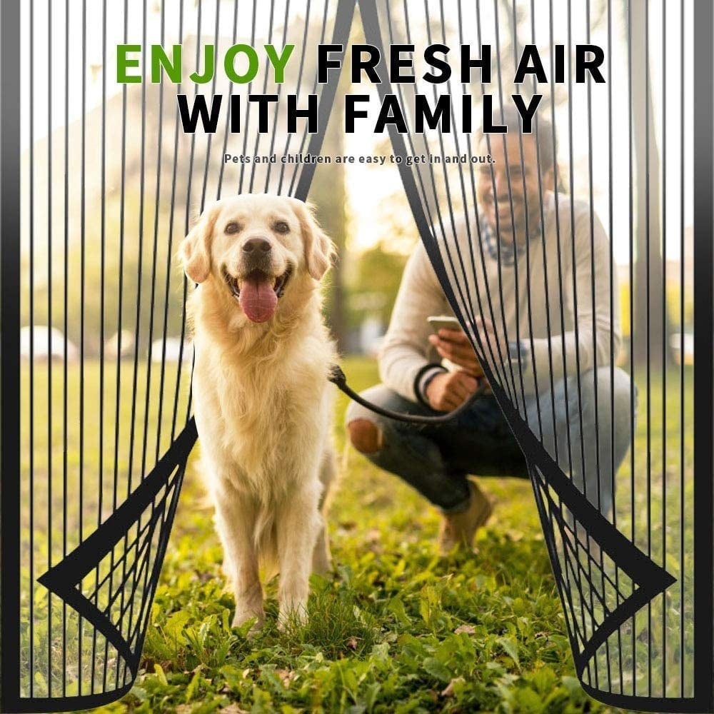 MagnaBreeze Hands-Free Magnetic Screen Door – Let Fresh Air In, Keep Bugs Out - 50% OFF