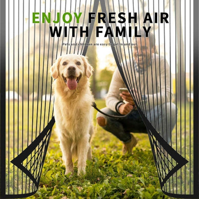 MagnaBreeze Hands-Free Magnetic Screen Door – Let Fresh Air In, Keep Bugs Out - 50% OFF