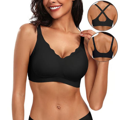 CloudLift Scallop Bra – Your Seamless, Supportive Secret - 1+2 FREE