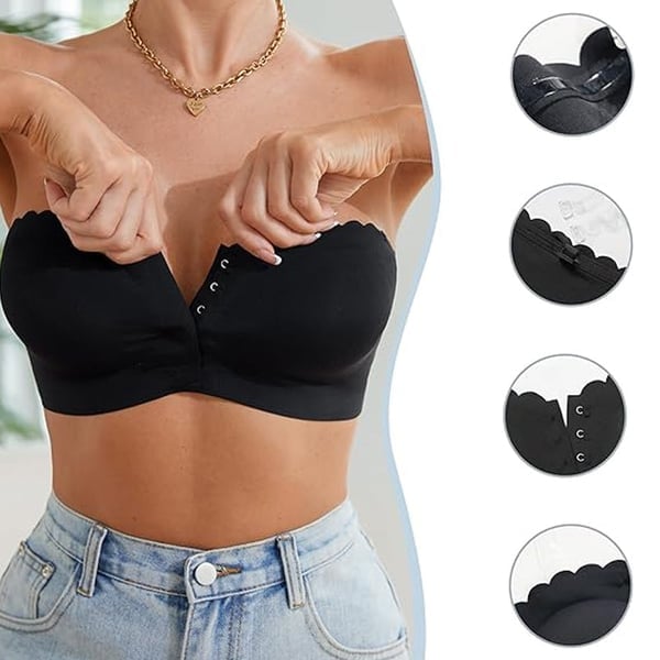 FlexiFit Seamless Strapless Bra – All-Day Comfort, Zero Slips - 1 + 1 FREE