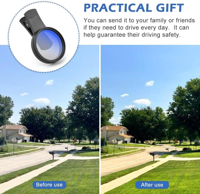 ClearView 52mm Clip-On CPL Filter Kit – Instantly Upgrade Your Phone Camera Clarity - 50% OFF