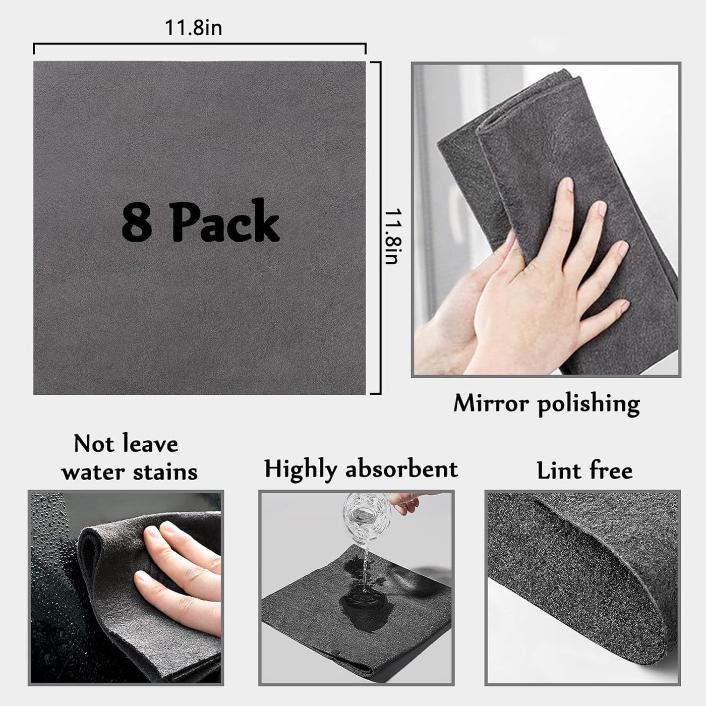 The AuraClean Magic Cloth - A Streak-Free Shine, With Just Water + 50% OFF