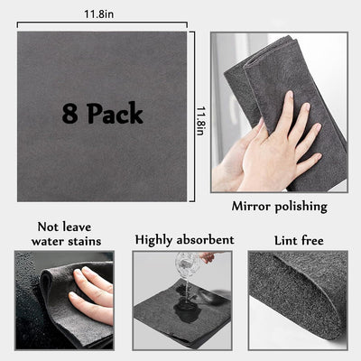 The AuraClean Magic Cloth - A Streak-Free Shine, With Just Water + 50% OFF