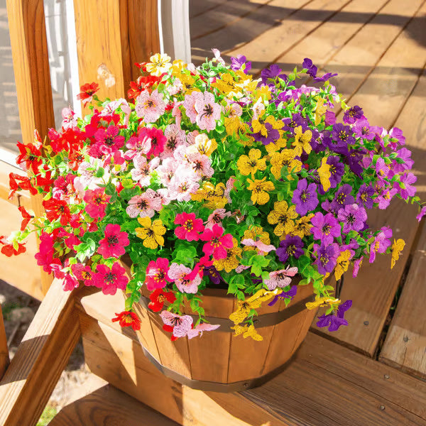 Exquisite UV Resistant Colorful Artificial Flowers