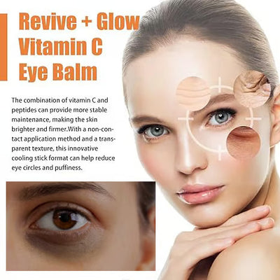 RadianceRevive Vitamin C Brightening Eye Balm – Touchless Cooling Stick - 1+1 FREE