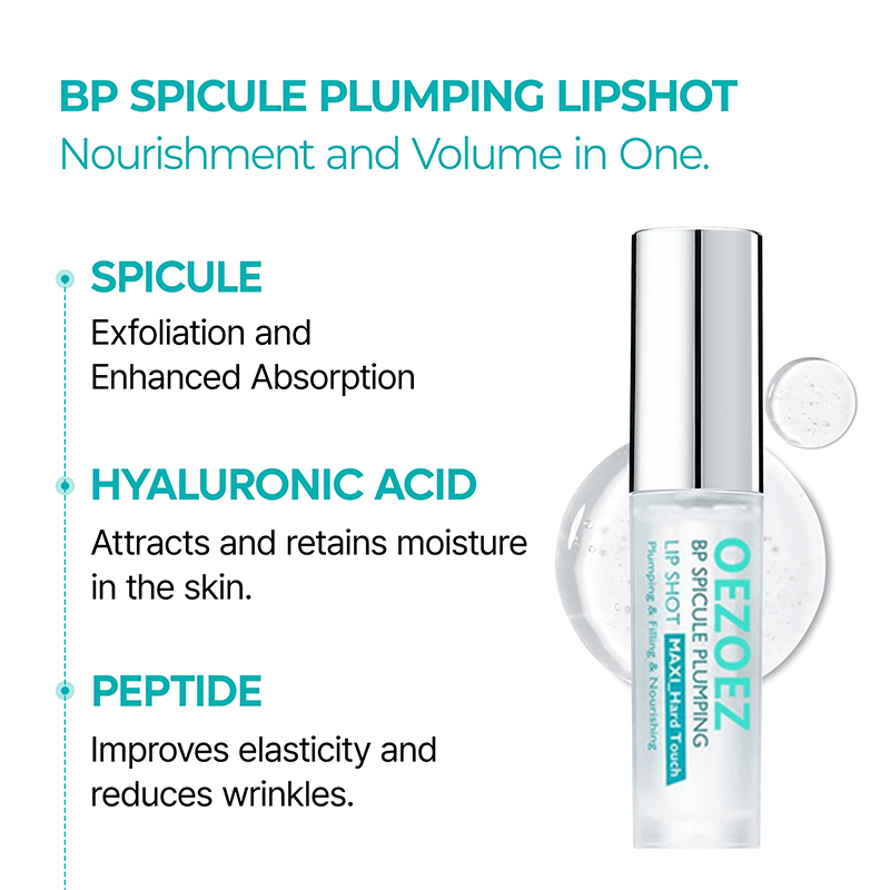 BP Spicule Plumping Lip Shot - Volumizing & Moisturizing Lip Serum - 50% OFF
