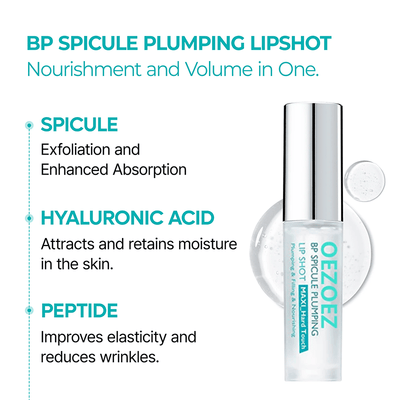 BP Spicule Plumping Lip Shot - Volumizing & Moisturizing Lip Serum - 50% OFF