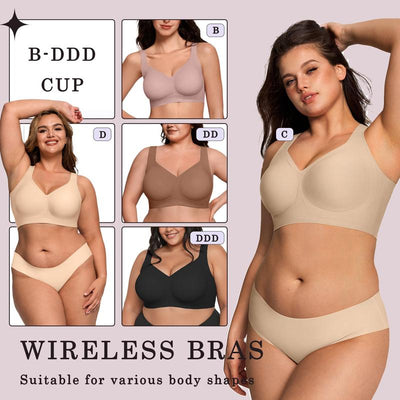 The AuraSupport Wireless Bra - Full Coverage, Zero Wires + 50% OFF