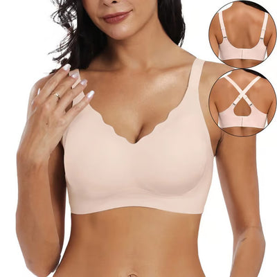CloudLift Scallop Bra – Your Seamless, Supportive Secret - 1+2 FREE