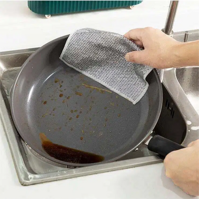 The Miracle Wire Cleaning Cloth - Tough on Grime, Gentle on Pans - 1+1 FREE