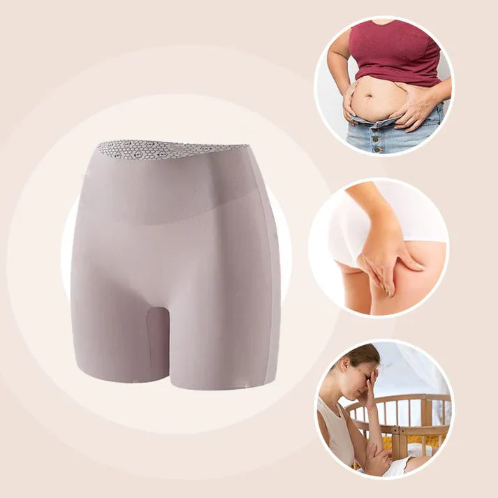Women’s High-Waist Ice Silk Underwear – Tummy Control & Hip Lifting Comfort – 1+1 FREE