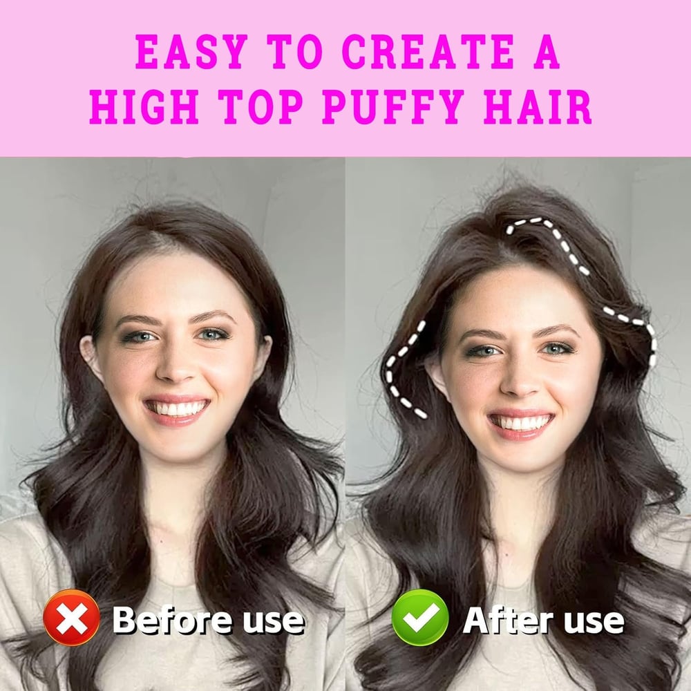 CrownLift Volumizing Hair Clip – 3/6 Teeth High Crown Root Lifter - 1+1 FREE