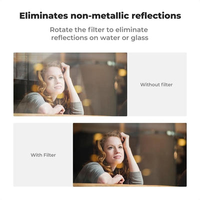 ClearView 52mm Clip-On CPL Filter Kit – Instantly Upgrade Your Phone Camera Clarity - 50% OFF