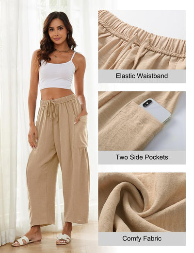 Breezora Linen Flow Pants – Your Go-To for Effortless Summer Comfort - 50% OFF