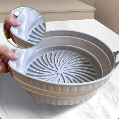 The AirCrisp Silicone Pan - Never Scrub Your Air Fryer Again - 1+1 FREE