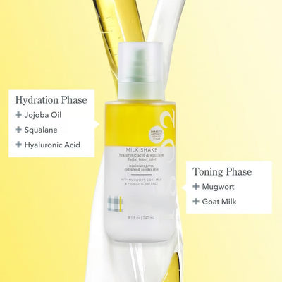 MilkShake Bi-Phase Toner Mist – Hydrating Goat Milk + Hyaluronic Acid – 50% OFF