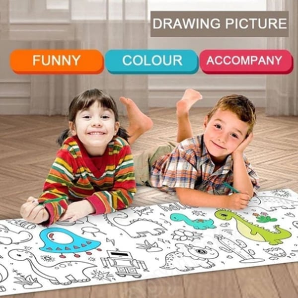 The WonderWall Drawing Roll - Screen-Free Fun, Mess-Free Walls + 50% OFF