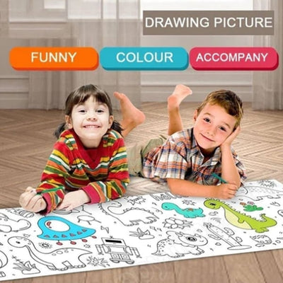 The WonderWall Drawing Roll - Screen-Free Fun, Mess-Free Walls + 50% OFF