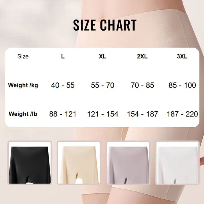 Women’s High-Waist Ice Silk Underwear – Tummy Control & Hip Lifting Comfort – 1+1 FREE