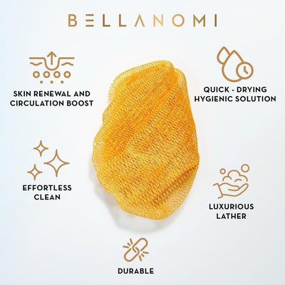 African Exfoliating Net Sponge -  Deep Body Scrubber for Radiant, Smooth Skin - 1+1 FREE