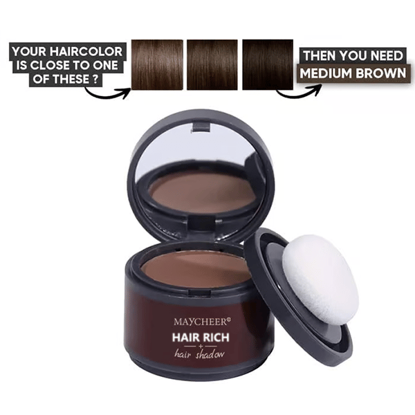 RootEase Touch-Up Powder - Water-Resistant Hairline & Root Concealer - 50% OFF