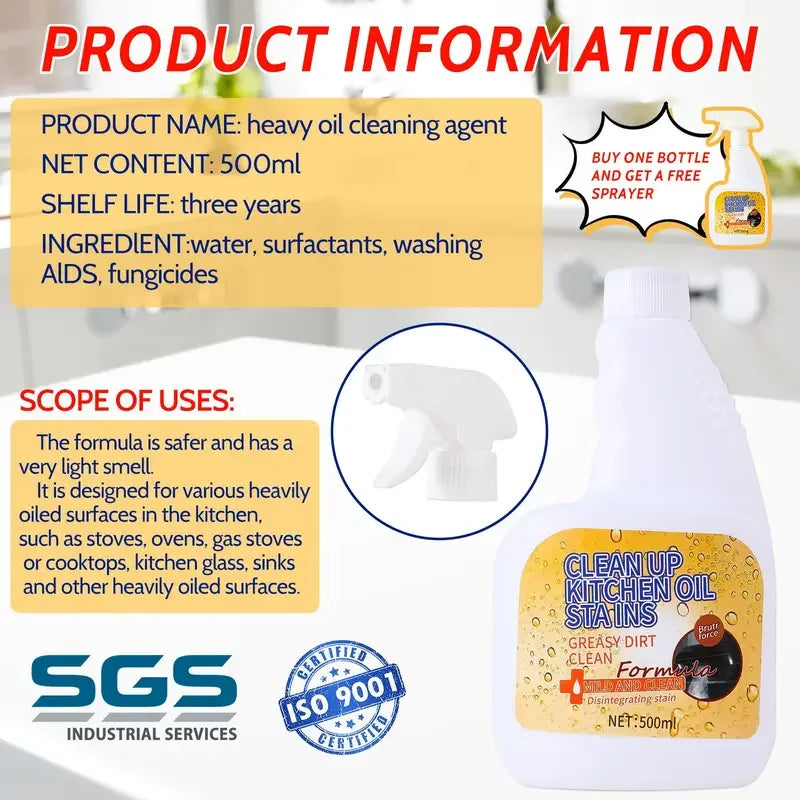 GreaseFree Heavy Duty Degreaser - A Fresh Kitchen, Instantly + 50% OFF