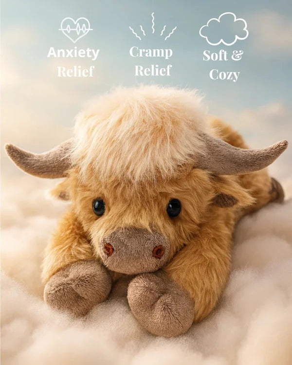 The CozyCalm Weighted Cow - A Hug You Can Heat Up + 50% OFF