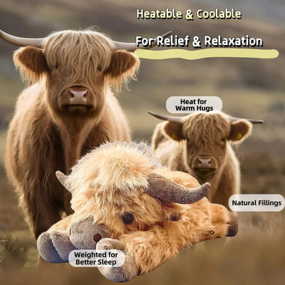 The CozyCalm Weighted Cow - A Hug You Can Heat Up + 50% OFF